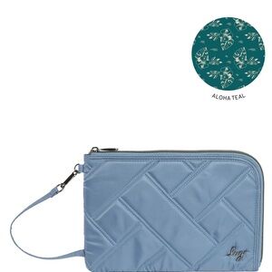 Lug Halfpipe Zip Wristlet Wallet in Blue Moon